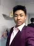 OMAX西装男套装韩版修身三件套商务休闲职业正装西服新郎伴郎结婚礼服 酒红一扣上衣+西裤+马甲 175/XL（130-140斤左右） 实拍图