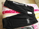 阿尼三冰丝七分裤男夏季新款青少年韩版潮流裤子男士薄款运动休闲裤短裤 03款   黑色 2XL 实拍图