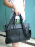 老人头男包商务公文包新款时尚头层牛皮男士手提包公务包斜挎单肩包电脑包 815J051L1A黑色荔枝纹 实拍图