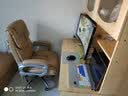 凯联（KAILIAN）真皮老板椅可躺办公椅按摩大班椅舒适久坐电脑椅家用转椅高档椅子 米黄色+搁脚 精选小牛皮+按摩 实拍图