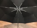 DEVITTON雨伞商务男女士创意纯色三折叠全自动自开收单双人加大号防风暴伞拒水伞面晴雨礼品伞 黑色 实拍图