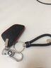 适用于宝马钥匙包真皮钥匙套5系3系GTx1 1系2系x6x5x3 7系4系x4男女汽车钥匙扣保护壳 宝马D款黑红色 实拍图
