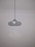 长歌餐厅吊灯三头 餐厅灯吊灯现代简约圆形水晶餐吊灯饭厅吧台餐桌灯  圆形吸顶餐吊1头白光 实拍图