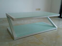 硕驰 茶几钢化玻璃简约时尚现代创意小户型茶几客厅组合方型Z形桌子 1.2米白架+白玻璃 实拍图
