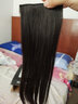宜心 假发女真发接发片卡式假发片无痕垫发卡子垫发片 45cm 云南发重25g自然黑（2片装） 实拍图