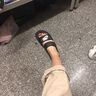 耐克（NIKE）拖鞋男女士情侣新款双绑带透气休闲一字拖沙滩运动拖鞋 双绑带（黑色）-010尺码偏小 38 实拍图