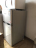 双鹿（SONLU）136升 双门冰箱 小冰箱 宿舍 家用节能静音 电冰箱 二门 小户型 闪白银 136升 实拍图