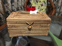 半物生活 抽纸盒创意家用纸巾盒客厅简约手工纸抽盒藤编欧式桌面收纳纸筒  卷边长方形 实拍图