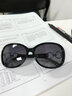 帕斯达太阳镜女潮明星款大框圆脸长脸优雅墨镜复古个性开车眼镜 高贵黑 实拍图