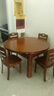 迪美尔 实木餐桌椅组合小户型中式家具可伸缩折叠家用长方形吃饭桌 （胡桃色） 一桌四椅 实拍图