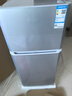 双门冰箱 小型 家用  海尔节能冷藏冷冻冰箱 BCD-118TMPA 银色 实拍图