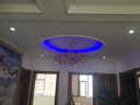 蓝天超亮led灯带变光吊顶5730 120灯双排灯带led三色变色中性光客厅条 超亮遥控变光暖白+蓝光+紫光 实拍图