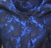 帝弗·润驰冬季2024年新款长款棉服连帽过膝修身复古加厚女士提花超长款外套 蓝色 3XL 晒单实拍图