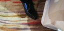 巴图腾夏季男士皮鞋商务正装镂空透气真皮软底大码45新郎结婚鞋子男黑色 黑色镂空B17245701 42（260） 实拍图