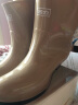 回力雨鞋女式透气雨靴韩版防滑水鞋套鞋防水中筒水靴时尚胶鞋女鞋子女 卡其HL523 37 实拍图
