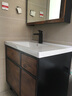 帝都(didu) 实木浴室柜浴室柜组合套装洗手盆陶瓷一体卫生间洗脸盆柜侧柜吊柜洗漱台洗手台 60cm青灰色普通镜柜 实拍图