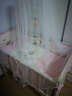 贝快乐婴儿床宝宝童床环保实木无油漆可侧翻与大人床合并、可变书桌 床+蚊帐+刺绣五件套+棉被 A款  102*60*85 实拍图