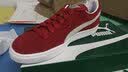 彪马（PUMA）板鞋男鞋女鞋夏季新款运动鞋皮面复古潮流耐磨情侣低帮轻便休闲鞋 彪马白-海军蓝-浅棕/烫金logo 40.5 (内长260mm) 实拍图