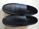 奥康商务秋季休闲皮鞋男式真皮男鞋单鞋父亲鞋中老年软底爸爸鞋 黑色软底款 38 实拍图