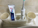 米荚贝壳漱口杯套装 浴室洗漱卫浴五件套 创意卫生间电动牙刷置物架 新贝恋洗漱四件套 实拍图