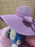 NZTK 夏天女遮阳帽子 时尚凉帽大沿草帽韩版可折叠沙滩防晒太阳帽 MH078 香芋紫 实拍图