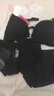 KJ前扣交叉美背文胸小胸聚拢性感蕾丝有钢圈内衣套装收副乳品牌胸罩 黑色 75A 34A(配M码内裤) 实拍图