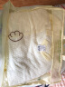 贝康乐园初生婴儿抱被春秋夏季薄款纯棉包被新生儿刚出生宝宝4567月份抱毯 生日熊厚黄（加厚脱胆） 实拍图