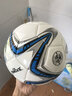 鸿克足球黑白5号防水耐磨真皮质感成人比赛专用儿童小学生训练zuqiu 5号防水贴合570蓝色（送气筒气针网兜） 实拍图