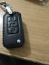 适用于众泰钥匙包T700/T600/T300/SR7/Z300/大迈X7/X5钥匙套汽车钥匙扣真皮 众泰C款全黑色 实拍图