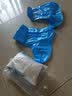 成人防雨鞋套 男女儿童加厚耐磨防水鞋套 防滑雨鞋雨靴套雨具 XS 31-33码 长款蓝色 实拍图