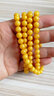 绿侬珠宝 鸡油黄老蜜蜡108颗手串多圈蜜蜡手链男女款生日礼物 珠径约6.5-6.9mm多圈 /证书+礼盒 实拍图