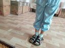 回力童鞋魔术贴儿童凉鞋新品款韩版沙滩鞋男童凉鞋儿童鞋子男孩夏季 棕色（大童） 34码 实拍图