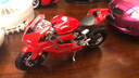 美驰图1:18 摩托车 模型 机车川崎h2r模型 玩具 仿真 跑车男生礼物 杜卡迪大魔鬼 实拍图