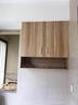 欧仕堂吊柜壁柜阳台储物柜厨房置物柜挂柜卫生间防潮组合柜收纳柜 浅胡桃色【E0级实木】 长60深30高80两门 实拍图