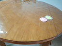 安俊 大圆形桌布防水防油免洗防烫pvc餐桌垫塑料台布透明软玻璃茶几垫 透明款(厚2.0mm) 140圆形 实拍图