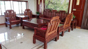 安邸 红木家具 非洲花梨（学名：刺猬紫檀）客厅实木沙发组合 中式古典别墅办公室沙发 象头沙发 （三位+单位+双人+茶几+2边几） 实拍图