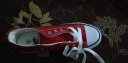 法拉步夏季新款小白帆布鞋女原宿风鞋百搭韩版鞋学生透气板鞋子潮 红色（A01） 36 实拍图