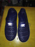 透气洞洞鞋沙滩鞋子男夏季新款凉鞋男士休闲塑料塑胶网面雨鞋 深蓝色 39 实拍图