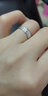 爱朵钻【新年礼物】 pt999铂金爱的轨迹戒指男女款白金情侣pt999对戒 PT950【闭口11#单只】重4.8-5.0克 实拍图