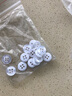 WEDOO 树脂彩色珠光纽扣宽边衬衫钮扣男女衬衣针织纽扣DIY手工材料扣子 白色 11mm(10颗) 实拍图