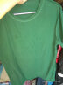衣领飘飘T恤女装短袖新款上衣秋冬宽松夏装白半袖字母印花情侣女士体恤棉 绿色 M偏大(110-130斤)  实拍图
