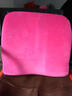 温伦靠垫腰靠太空记忆棉慢回弹腰靠腰枕靠枕办公室靠垫靠背垫腰汽车护腰靠垫坐垫两用学车加高坐垫 玫红偏硬款 实拍图