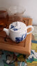 长物居茶壶功夫茶具陶瓷泡茶壶手抓壶景德镇青花瓷小茶壶陶瓷泡茶器家用茶水壶泡茶茶杯茶具壶冲茶沏茶 石榴 实拍图
