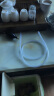 红铁普  茶盘排水管 吸水球功夫茶道零配排水球橡胶铜接口电木茶盘导水 加长1米白色管 实拍图