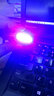 自行车后尾灯USB充电双色红蓝LED灯山地车防水爆闪变色尾警示灯 双色版——红蓝变光 实拍图