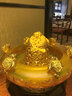礼之源 招财聚宝盆金蟾工艺品摆件 店铺开业礼品 办公室家居客厅装饰品 小号金蟾聚宝盆长24宽24高22CM 实拍图
