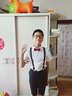 衣诺坊六一儿童礼服演出服背带裤套装幼儿园表演服小学生大合唱演出服装 黑色男:衬衫+短裤+背带+领结袜子 170 （建议体重：96-110斤） 实拍图