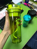 特百惠（Tupperware）水杯400ml晶彩茶韵随手杯学生运动防漏塑料杯车载便携杯子 400ml酸橙绿 实拍图