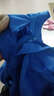 岗通夏天长短袖超薄款工作服套装男女蓝色物业保洁反光条透气劳保厂服 湖蓝长袖套装 M /165 实拍图