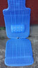 那卡汽车塑料坐垫通用透气轿车通风面包车大小客车货车办公室座垫夏季凉垫坐椅垫通用透气 宝蓝色带腰靠(单座) 实拍图